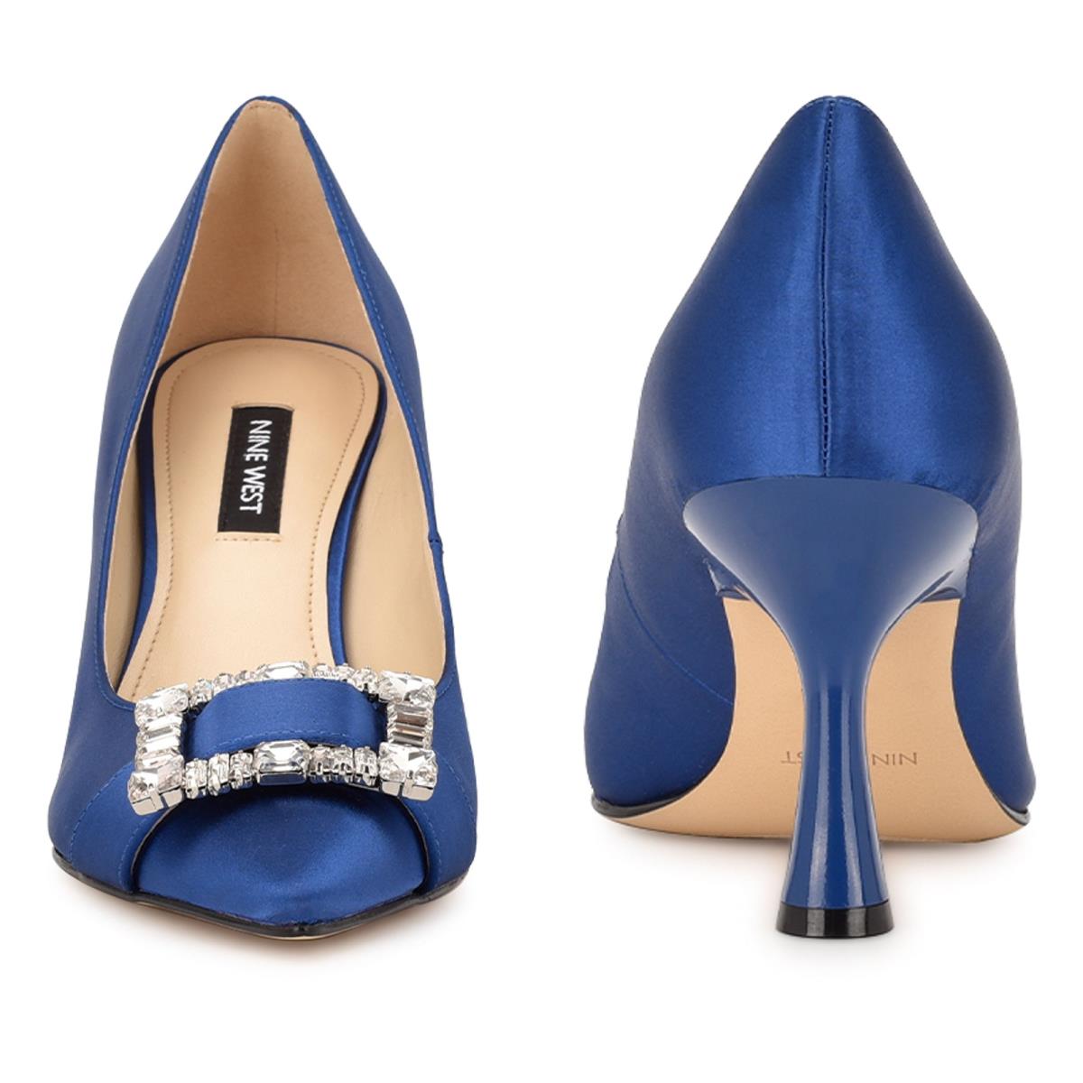 Nine West Helyn Pointy Burunlu Stiletto Ayakkabı Kadın Mavi | 6982VYEOL