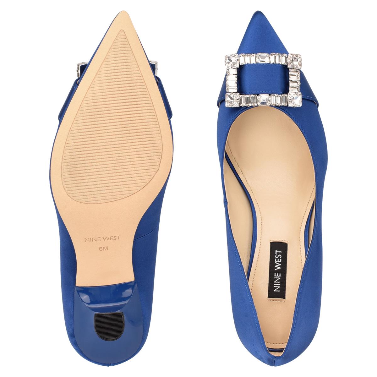 Nine West Helyn Pointy Burunlu Stiletto Ayakkabı Kadın Mavi | 6982VYEOL