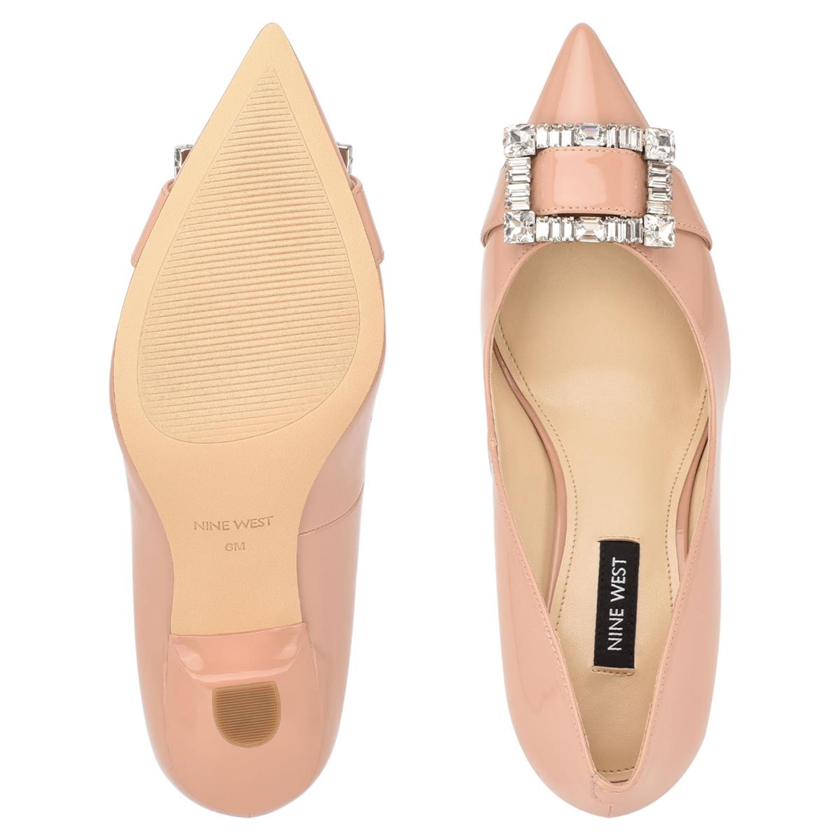 Nine West Helyn Pointy Burunlu Stiletto Ayakkabı Kadın Ten Rengi | 8652ZEUTQ