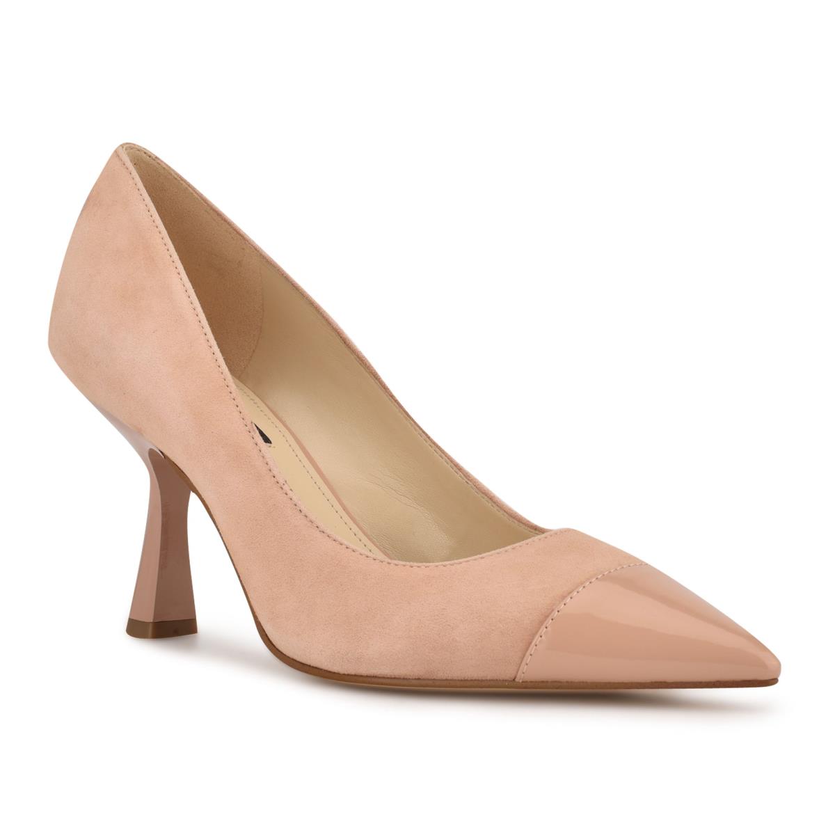 Nine West Hippa Pointy Burunlu Stiletto Ayakkabı Kadın Bej Rengi | 3617NJRCH