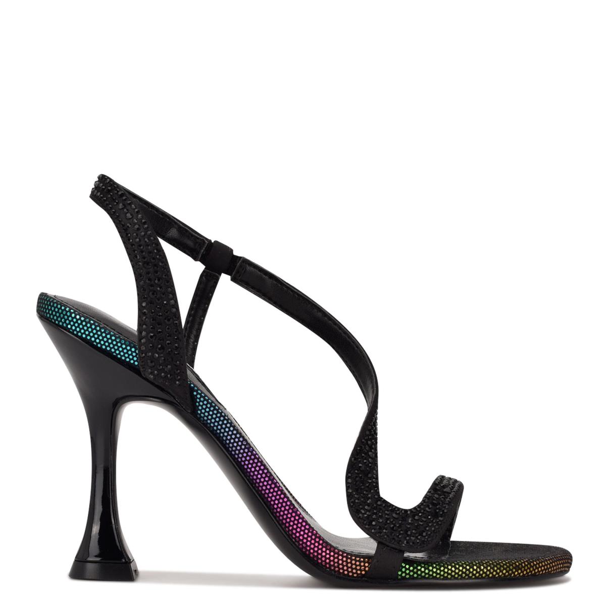 Nine West Immal Elbise Sandalet Kadın Siyah | 9724UDFCI