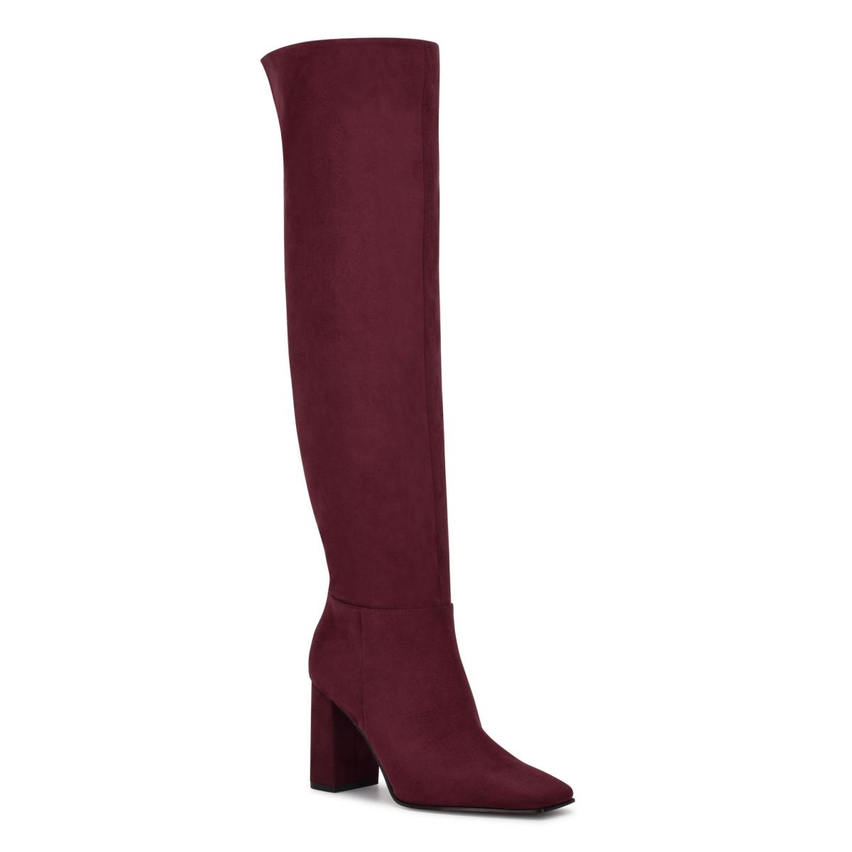 Nine West Kalida Topuklu Bot Kadın Bordo | 9128RZMLX