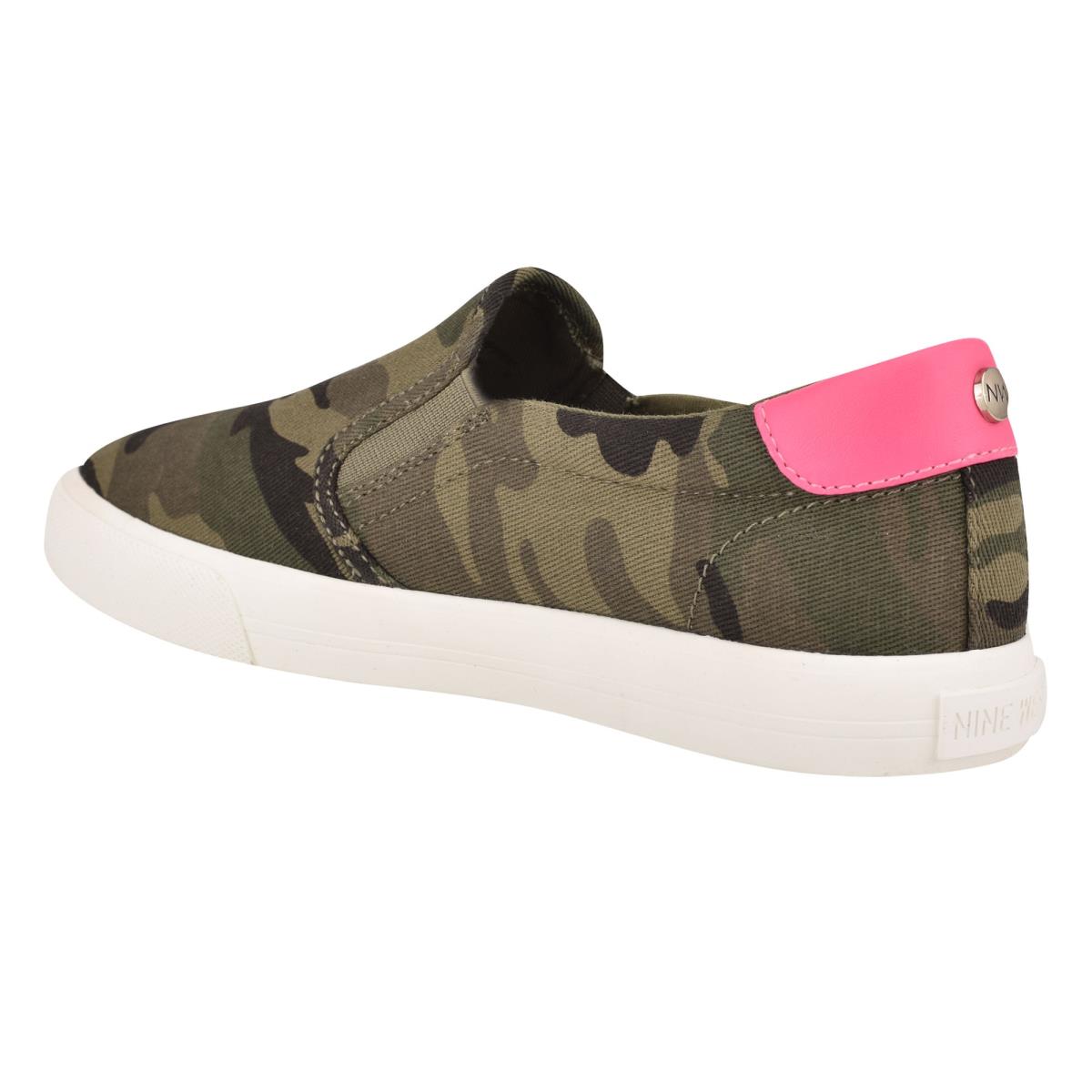 Nine West Lala Slip On Sneakers Kadın Camo | 7038DKXJQ