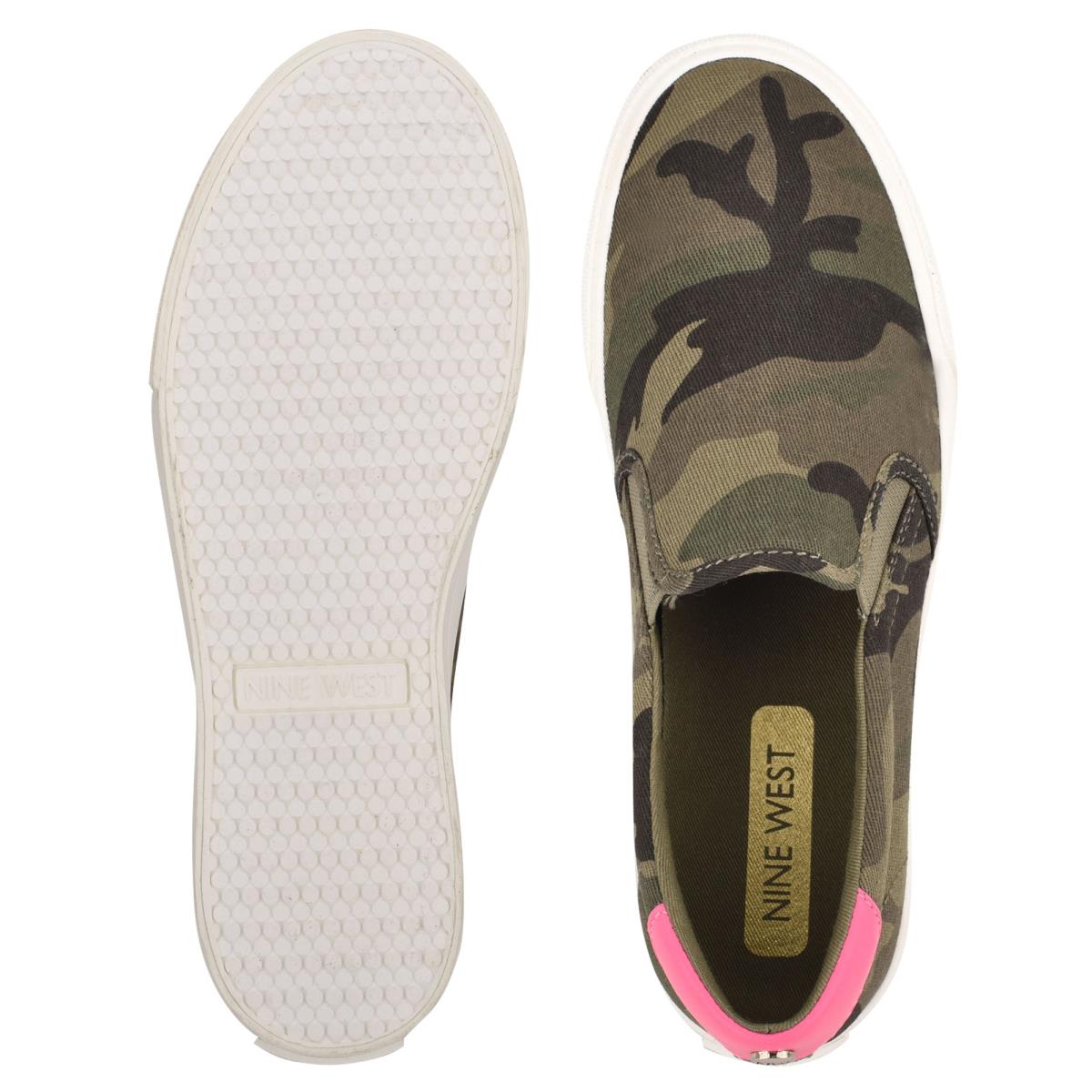 Nine West Lala Slip On Sneakers Kadın Camo | 7038DKXJQ