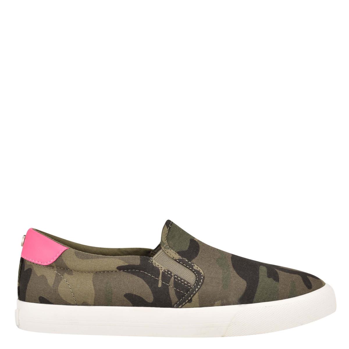 Nine West Lala Slip On Sneakers Kadın Camo | 7038DKXJQ