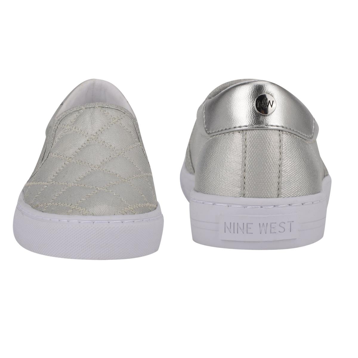 Nine West Lala Slip On Sneakers Kadın Gümüş | 3501GPYFT