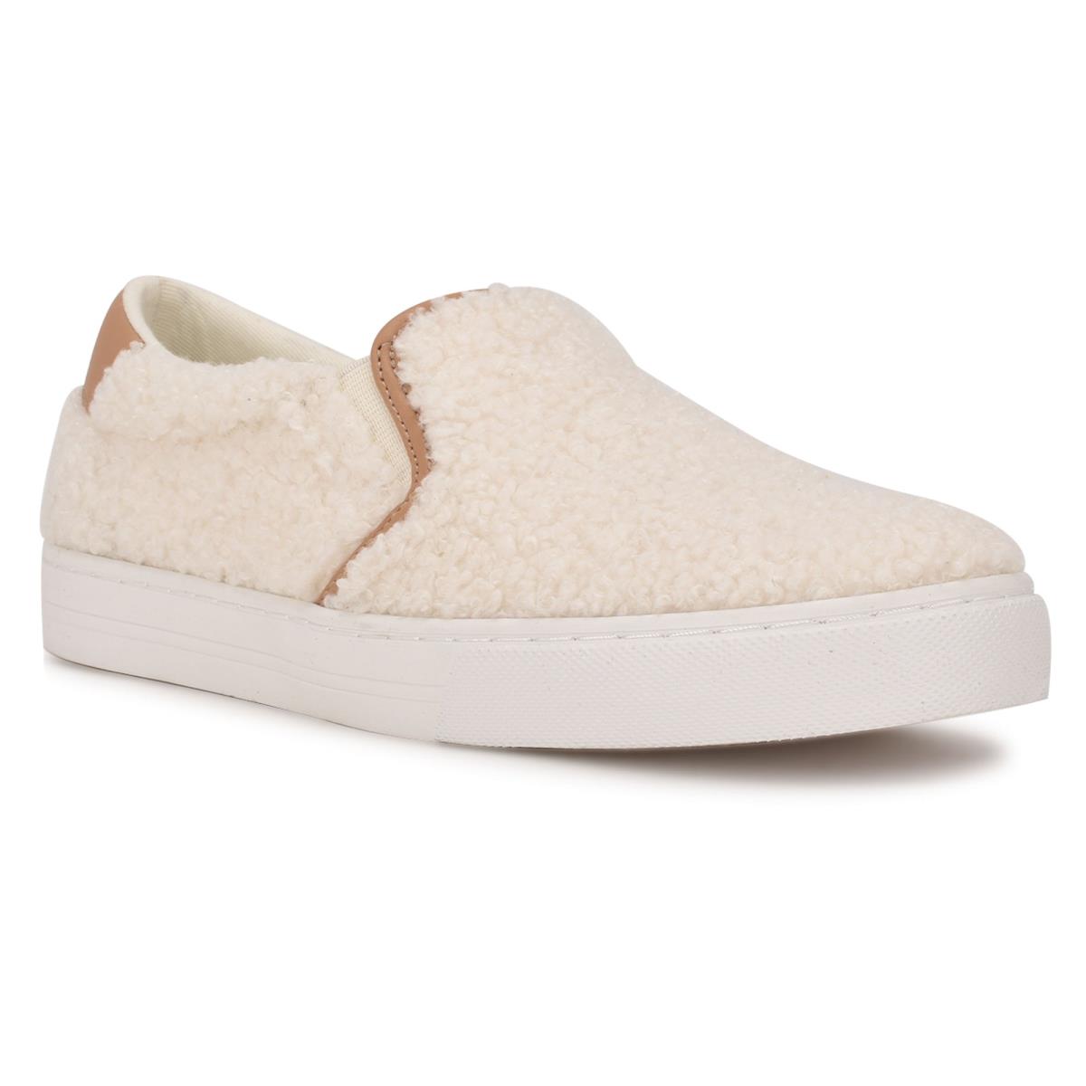 Nine West Lala Slip On Sneakers Kadın Krema | 1738TDOSN