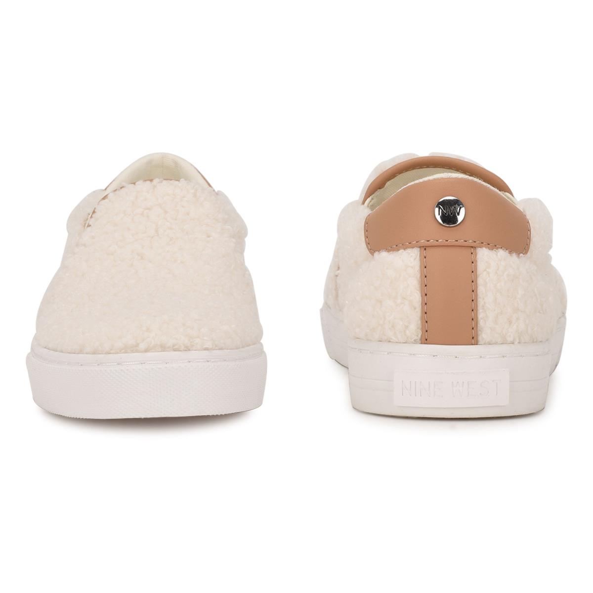 Nine West Lala Slip On Sneakers Kadın Krema | 1738TDOSN