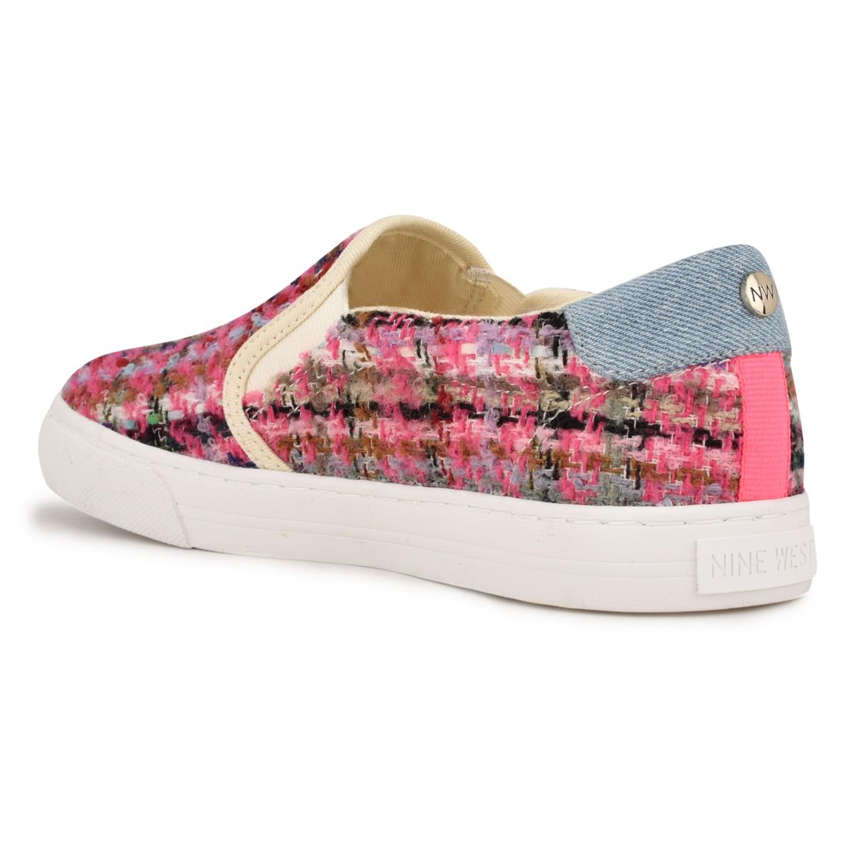 Nine West Lala Slip On Sneakers Kadın Pembe Renkli | 4012AVNWB