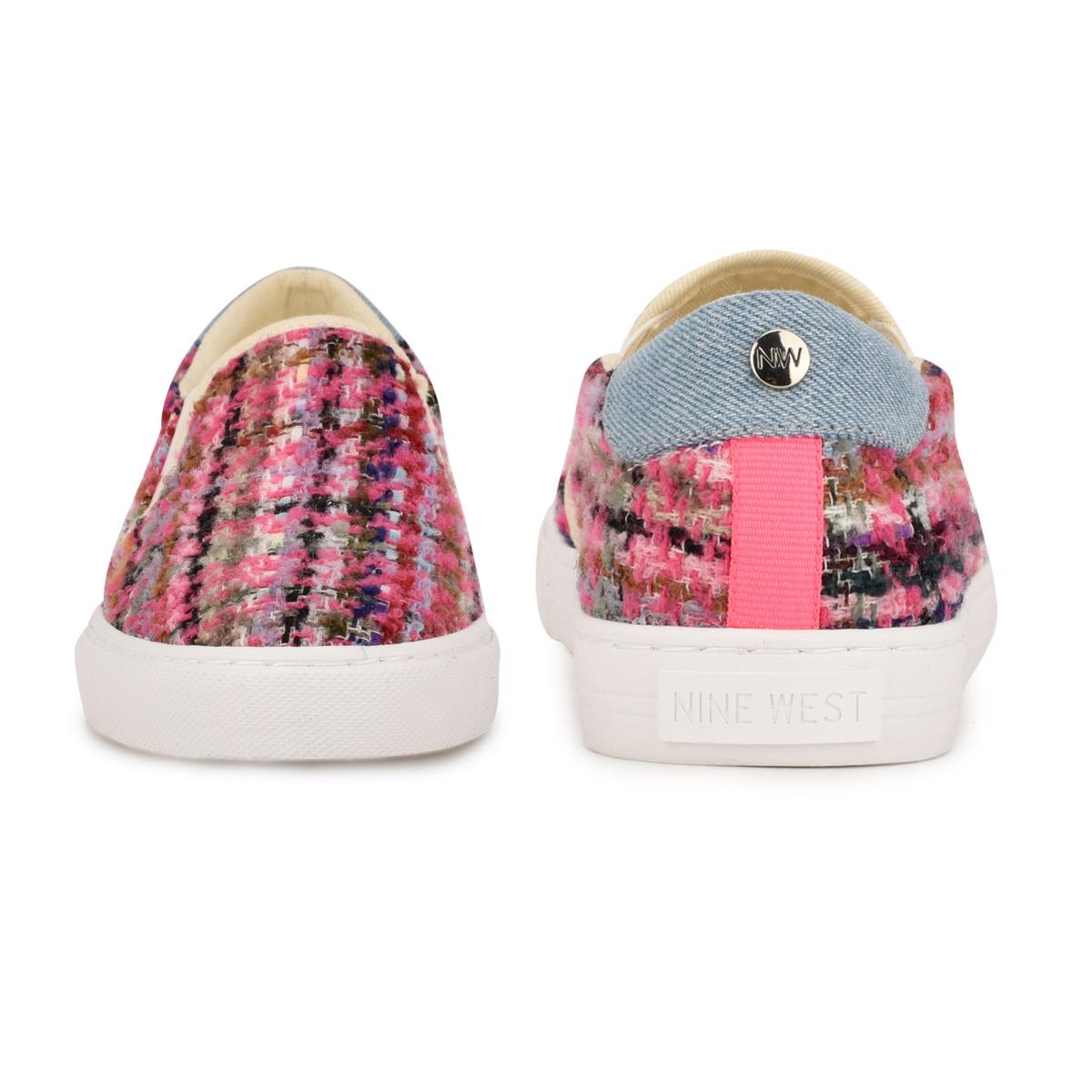 Nine West Lala Slip On Sneakers Kadın Pembe Renkli | 4012AVNWB