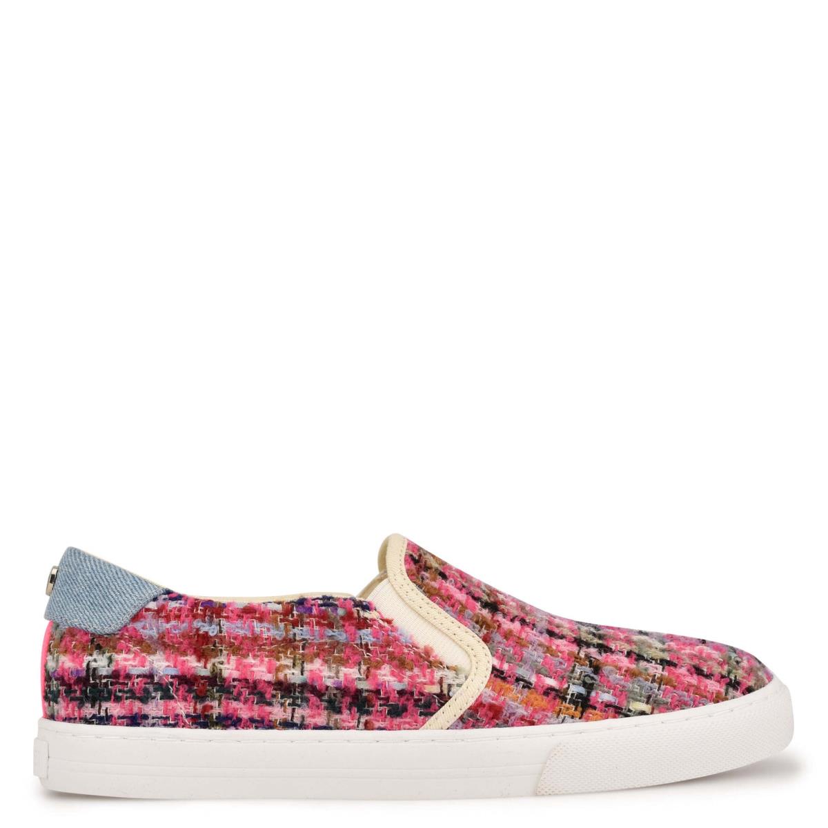 Nine West Lala Slip On Sneakers Kadın Pembe Renkli | 4012AVNWB