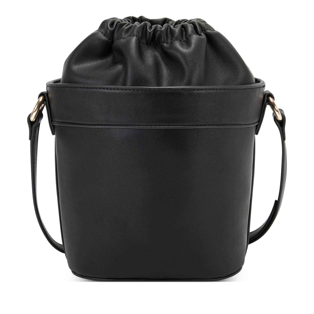 Nine West Laylin Drawstring Bucket Çapraz Askılı Çanta Kadın Siyah | 5631UKBYM