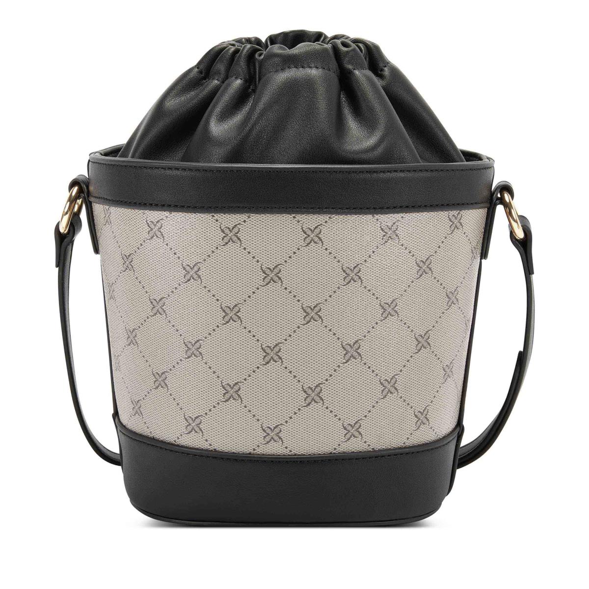 Nine West Laylin Drawstring Bucket Çapraz Askılı Çanta Kadın Siyah | 8249IHCGR