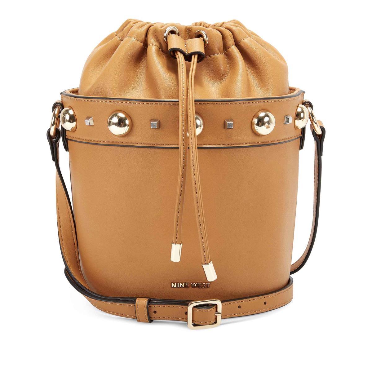 Nine West Laylin Drawstring Bucket Çapraz Askılı Çanta Kadın Turuncu | 9016MQORD