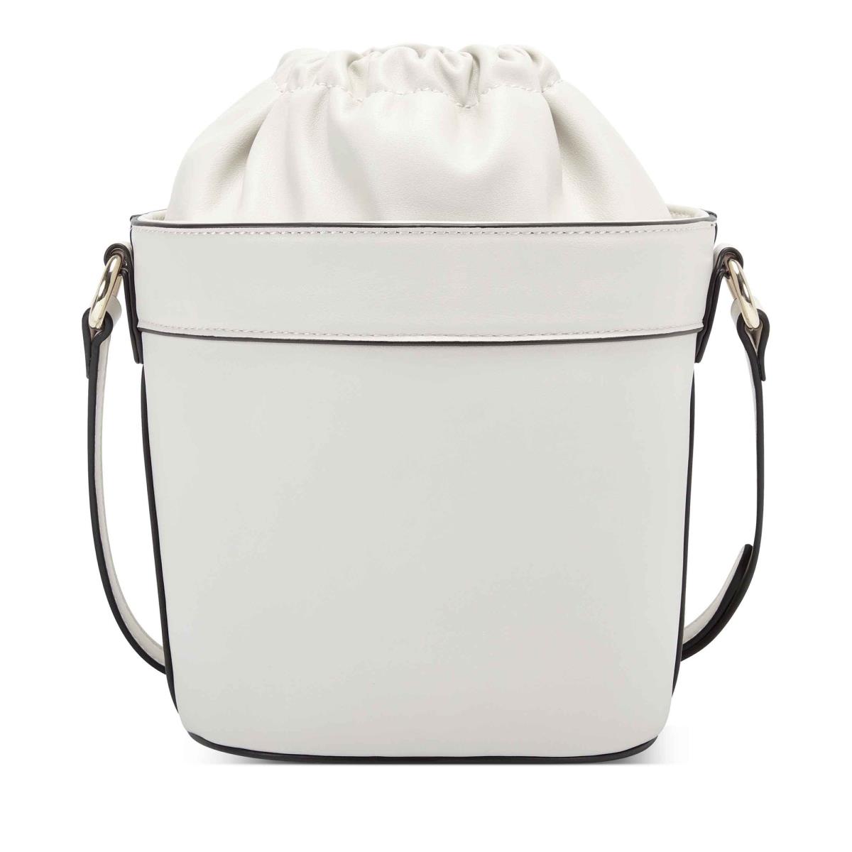 Nine West Laylin Drawstring Bucket Çapraz Askılı Çanta Kadın Beyaz | 9587YLIZO