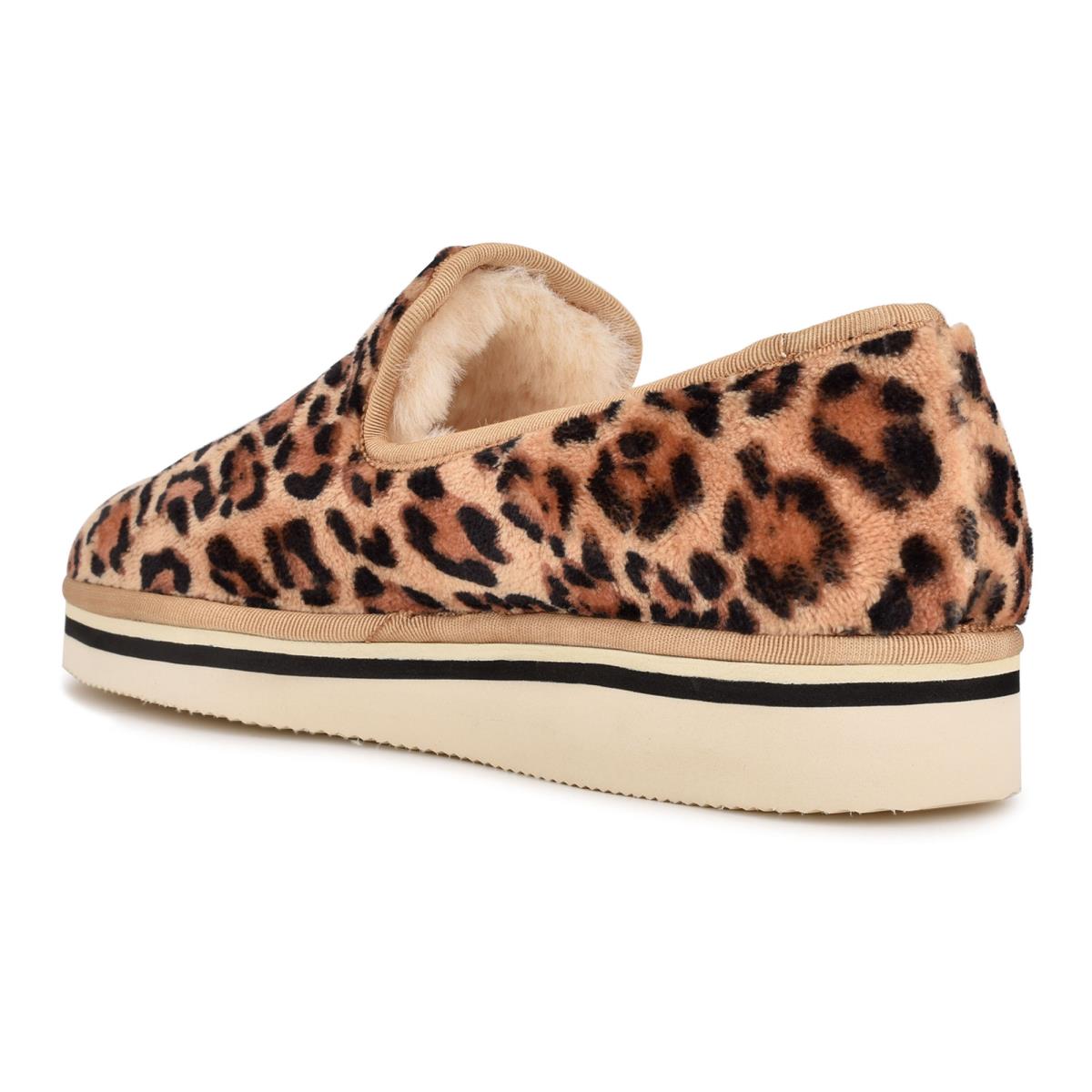 Nine West Laze Cozy Slip On Bale Ayakkabısı Kadın Leopar | 8795CKFAH