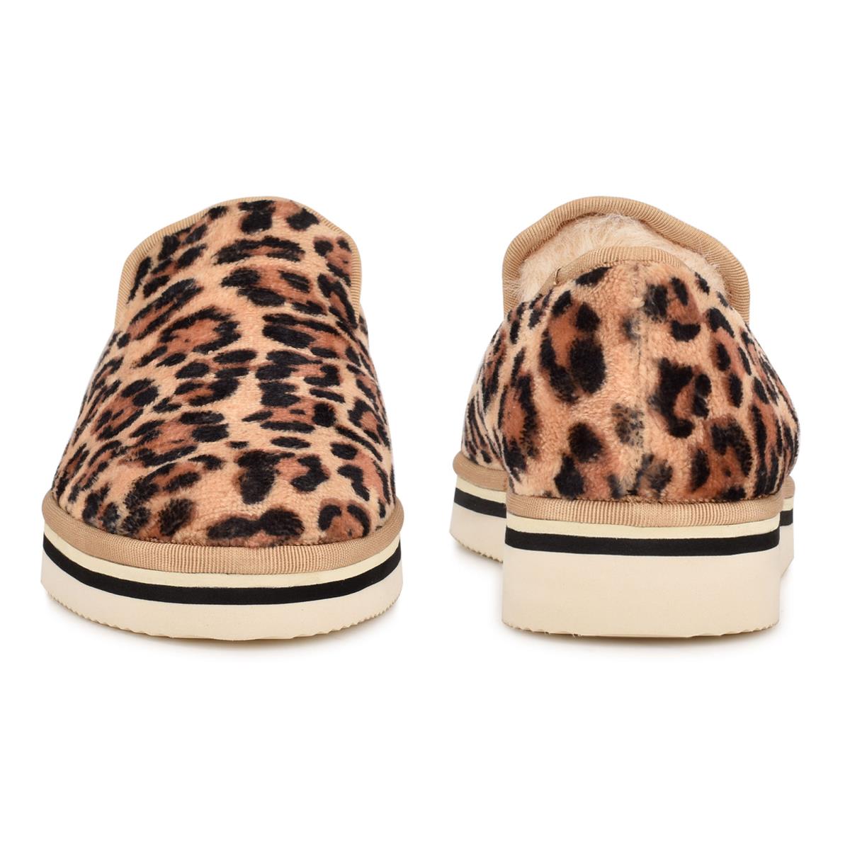 Nine West Laze Cozy Slip On Bale Ayakkabısı Kadın Leopar | 8795CKFAH