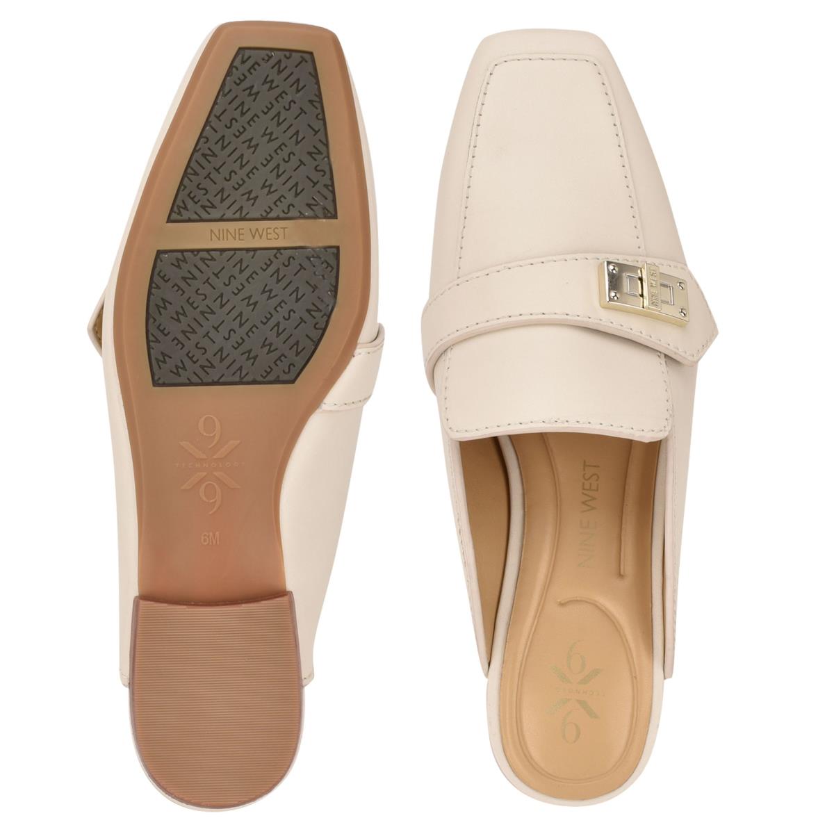 Nine West Neat 9x9 Loafer Mule Ayakkabı Kadın Krema | 0693TPIKO