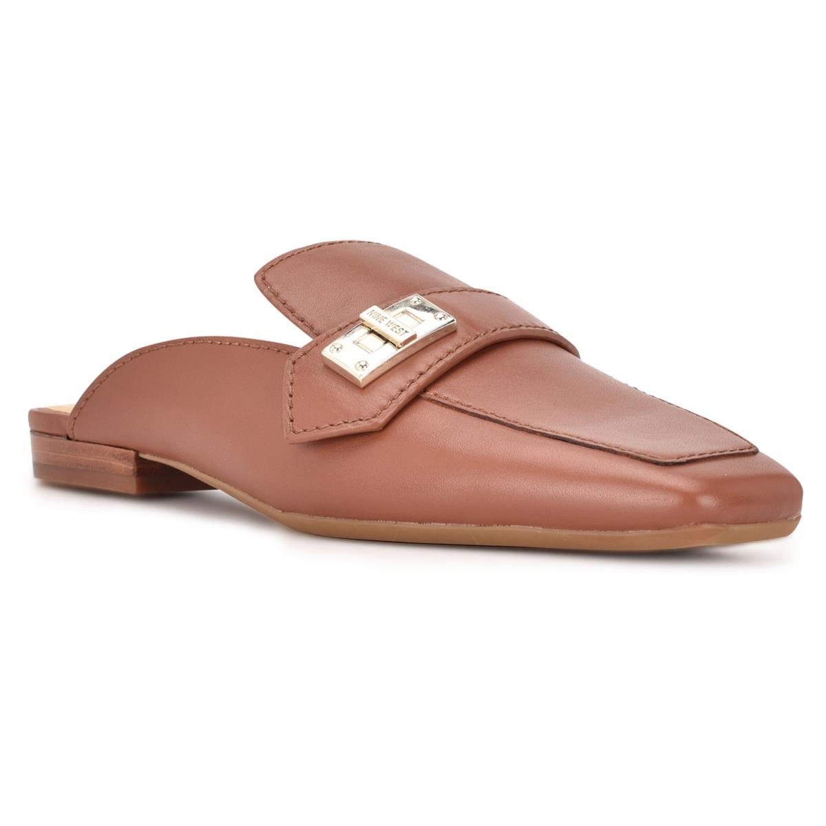 Nine West Neat 9x9 Loafer Mule Ayakkabı Kadın Kahve | 3265PVSHT