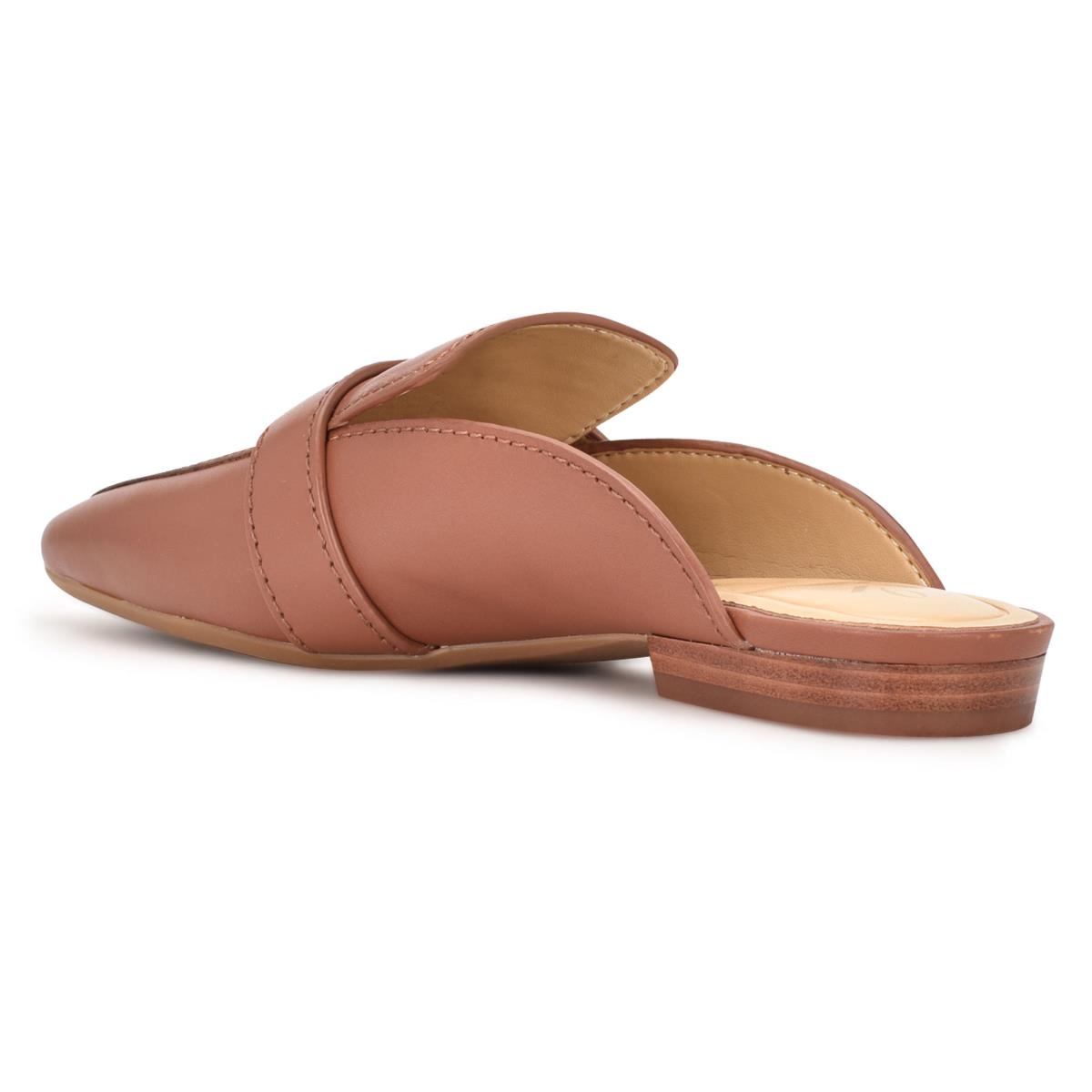 Nine West Neat 9x9 Loafer Mule Ayakkabı Kadın Kahve | 3265PVSHT