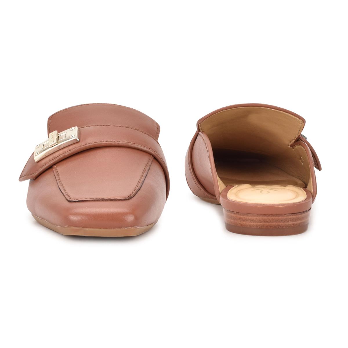 Nine West Neat 9x9 Loafer Mule Ayakkabı Kadın Kahve | 3265PVSHT