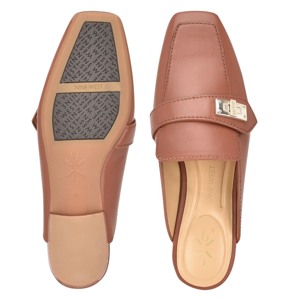 Nine West Neat 9x9 Loafer Mule Ayakkabı Kadın Kahve | 3265PVSHT