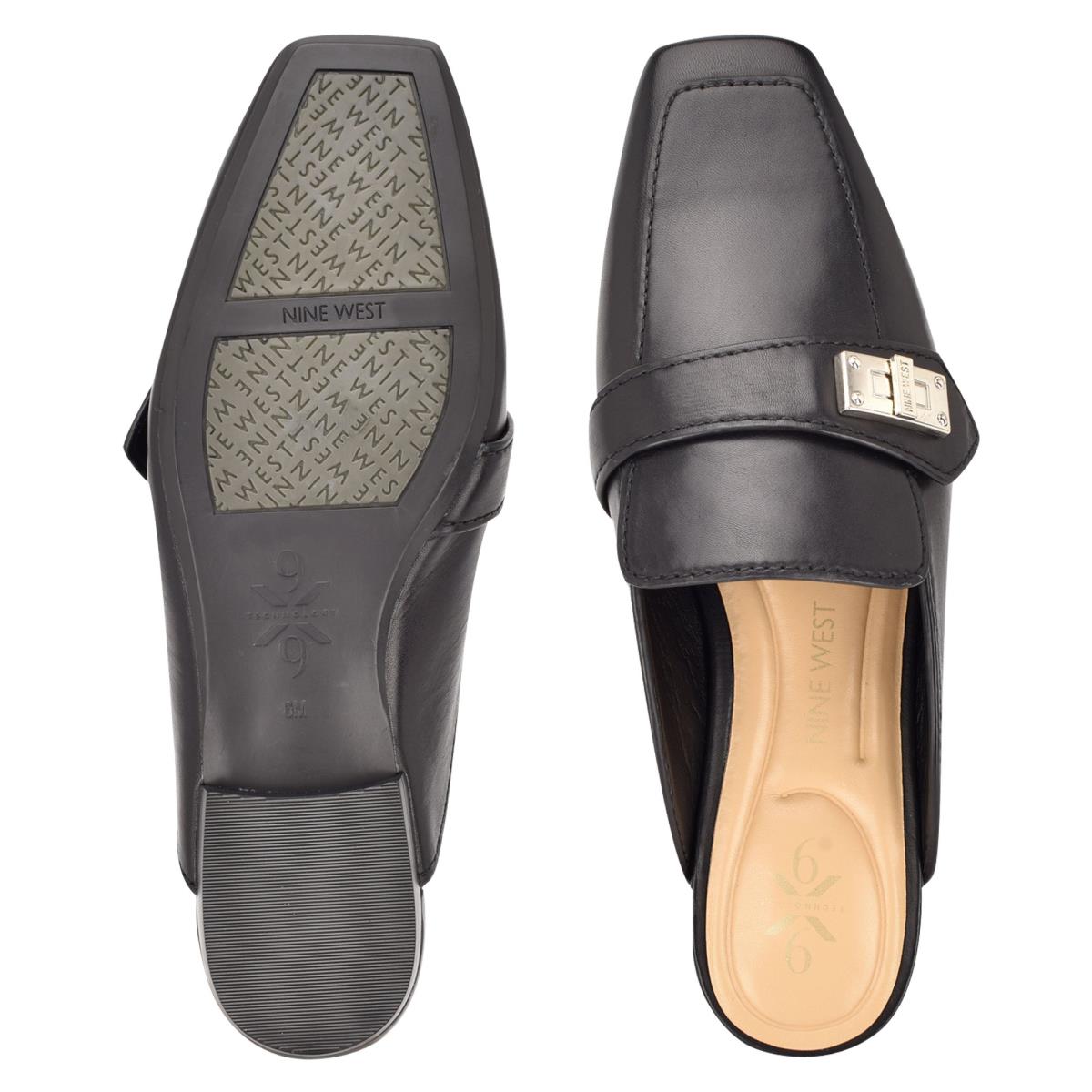 Nine West Neat 9x9 Loafer Mule Ayakkabı Kadın Siyah | 9534AJBYZ