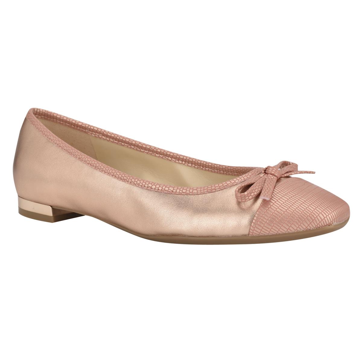 Nine West Olly 9x9 Ballet Bale Ayakkabısı Kadın Pembe | 3826UXLTY