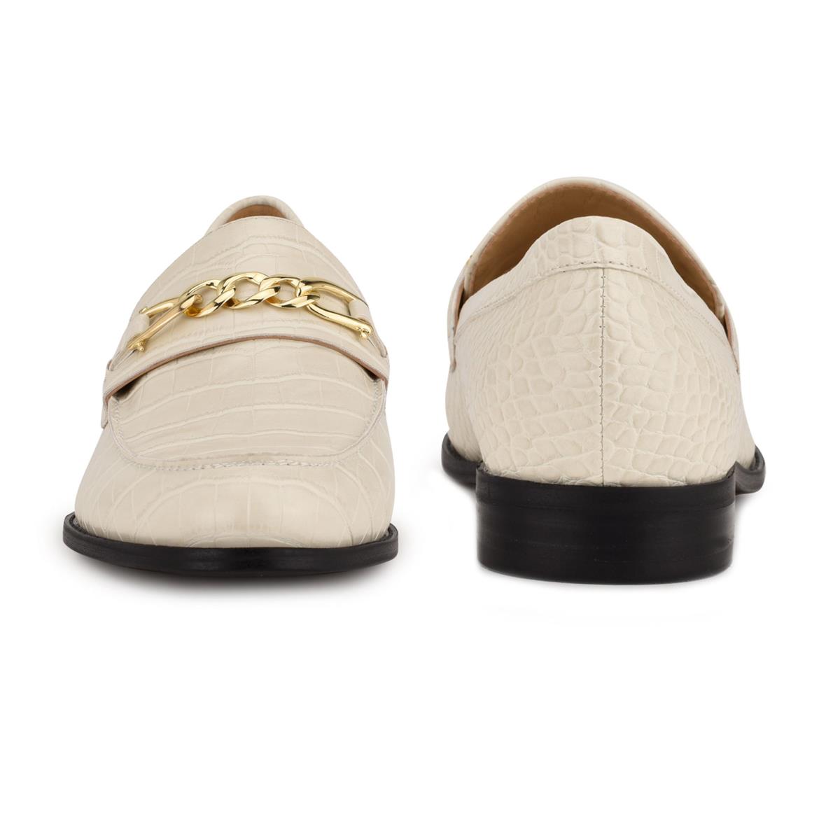 Nine West Onlyou Slip-On Loafer Ayakkabı Kadın Bej Rengi | 8421VRBDS