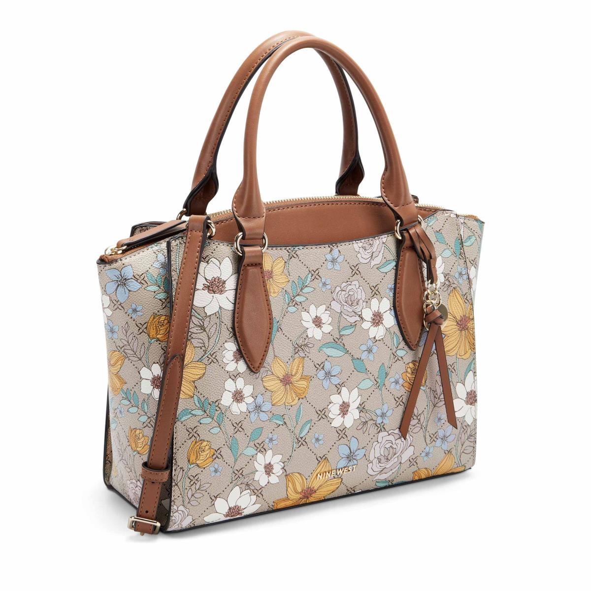 Nine West Paisley Jet Set Satchel Çanta Kadın Çiçekli | 1854SMJHY