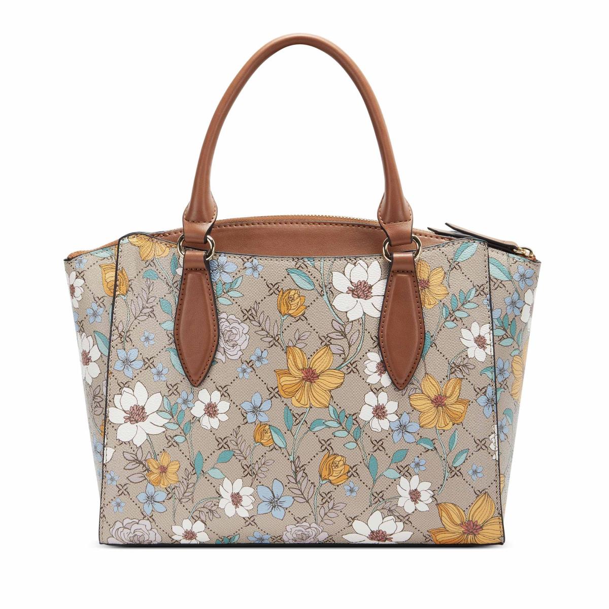 Nine West Paisley Jet Set Satchel Çanta Kadın Çiçekli | 1854SMJHY