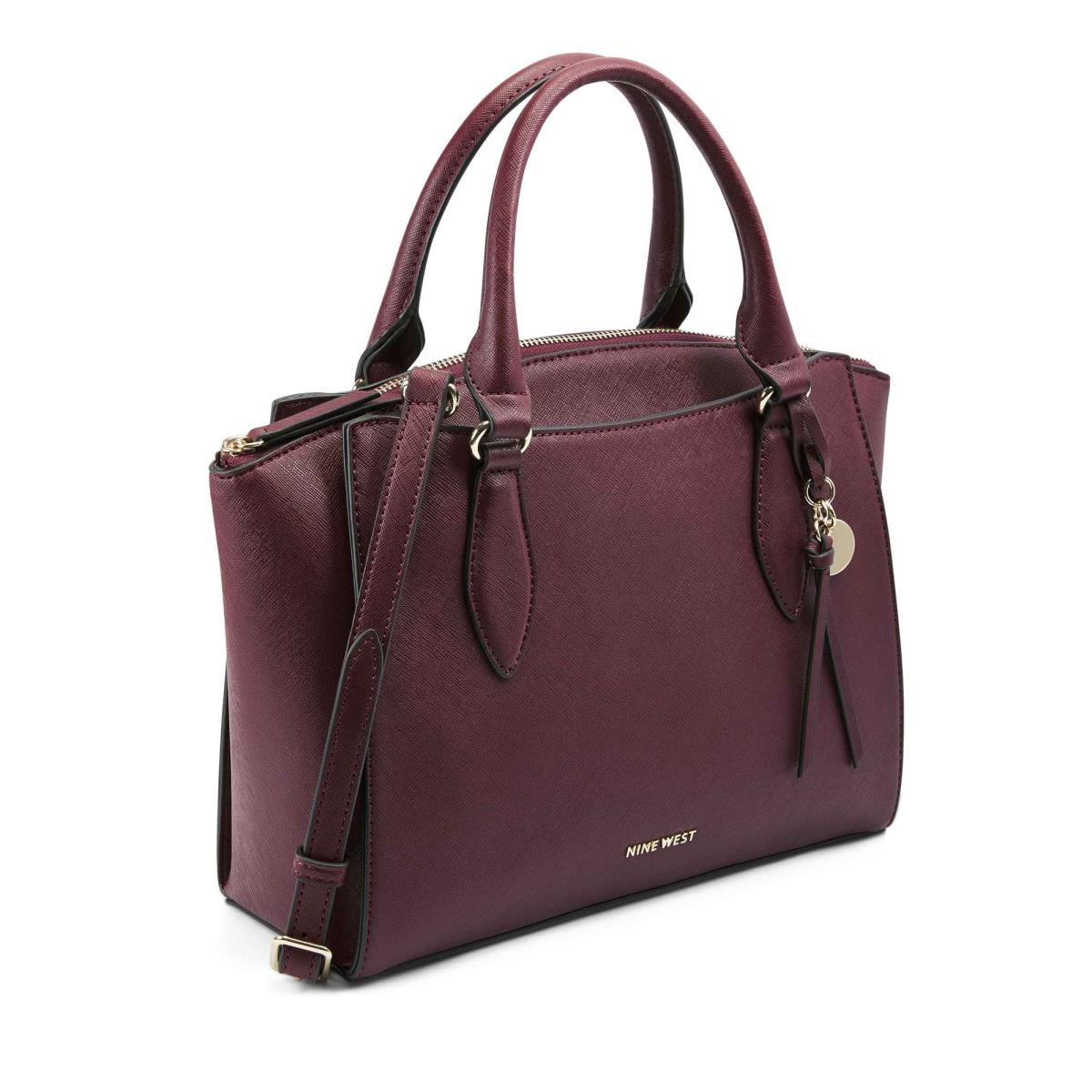 Nine West Paisley Jet Set Satchel Çanta Kadın Claret | 5046VKQTP