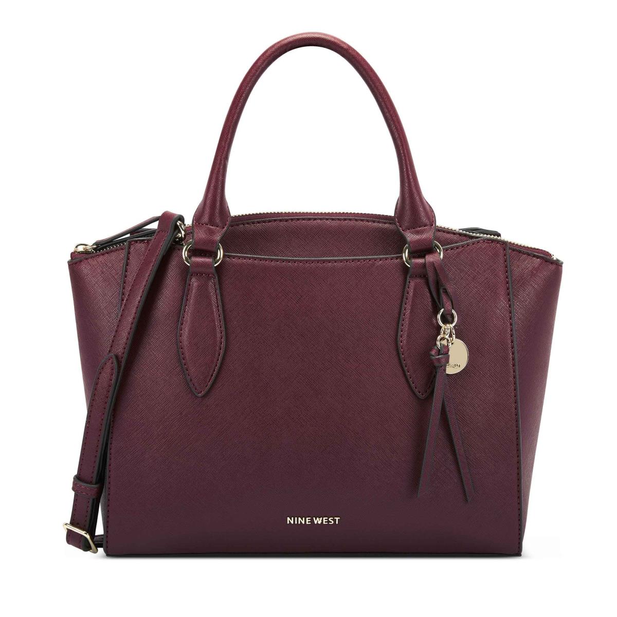 Nine West Paisley Jet Set Satchel Çanta Kadın Claret | 5046VKQTP