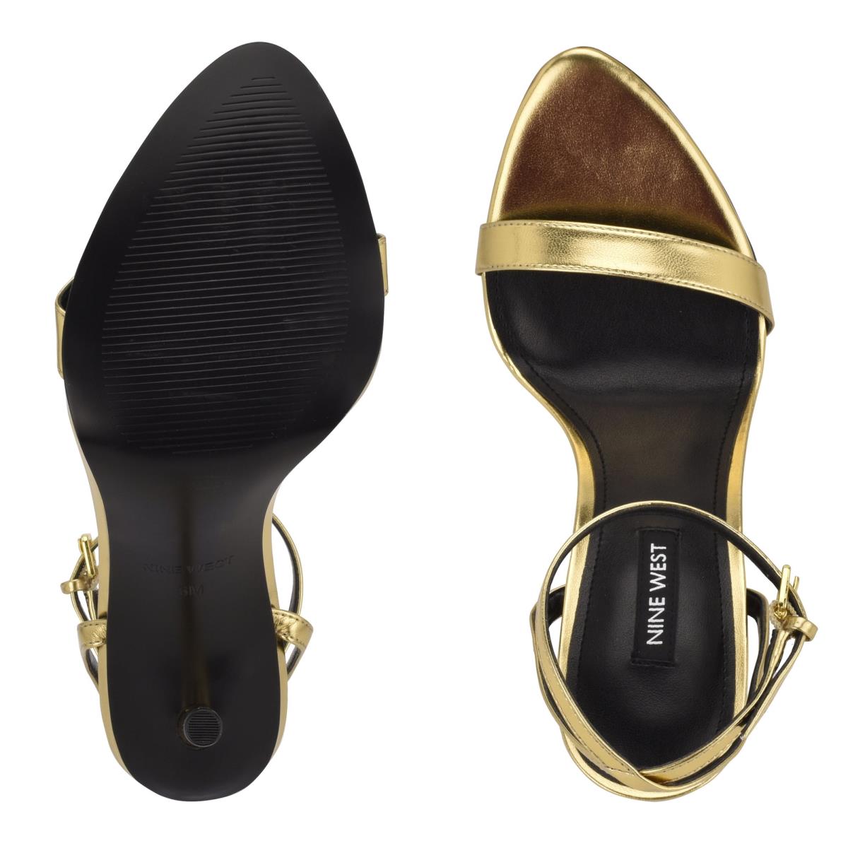 Nine West Reina Ankle Askılı Sandalet Kadın Altın | 0967VHWBM