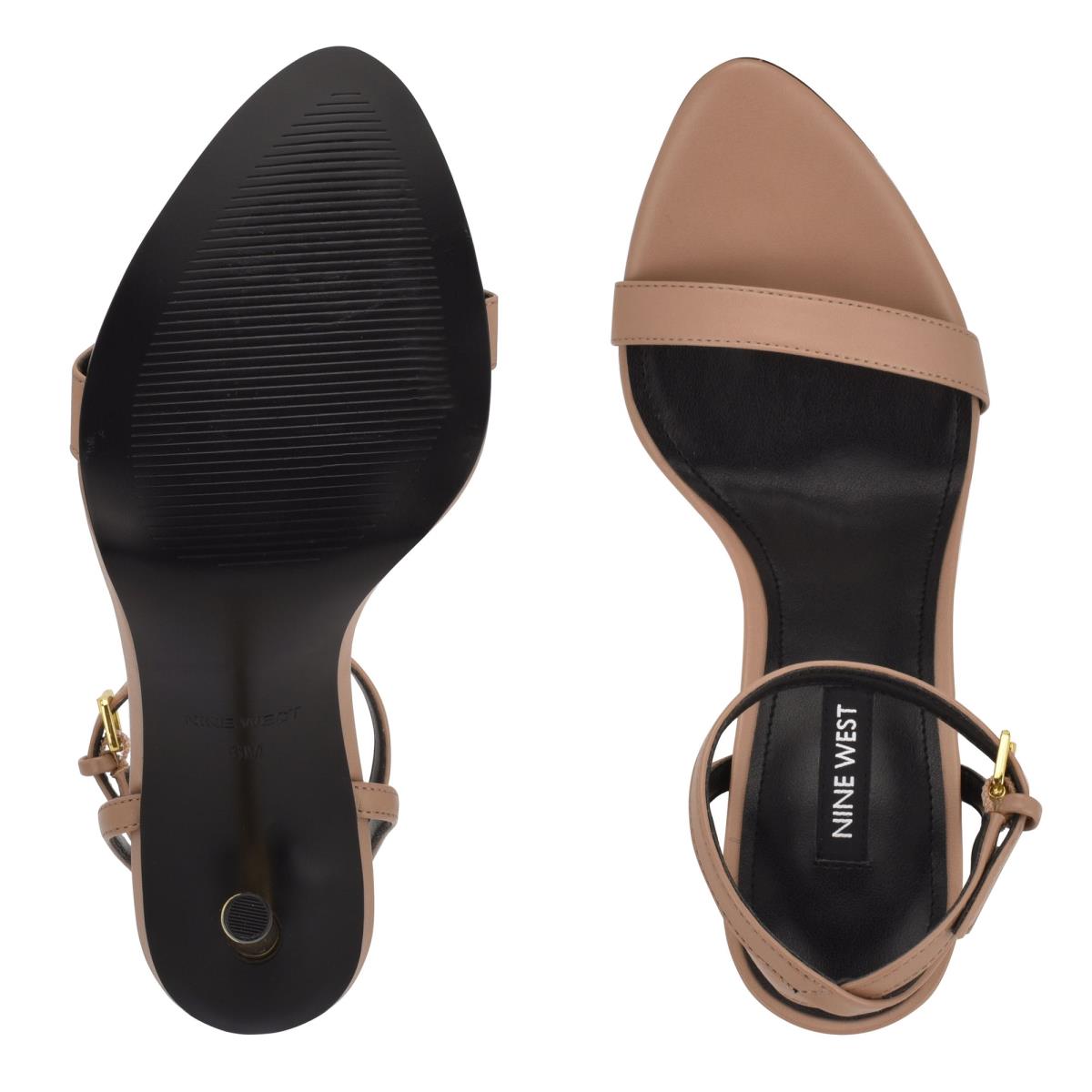 Nine West Reina Ankle Askılı Sandalet Kadın Kahverengi | 5017STWME