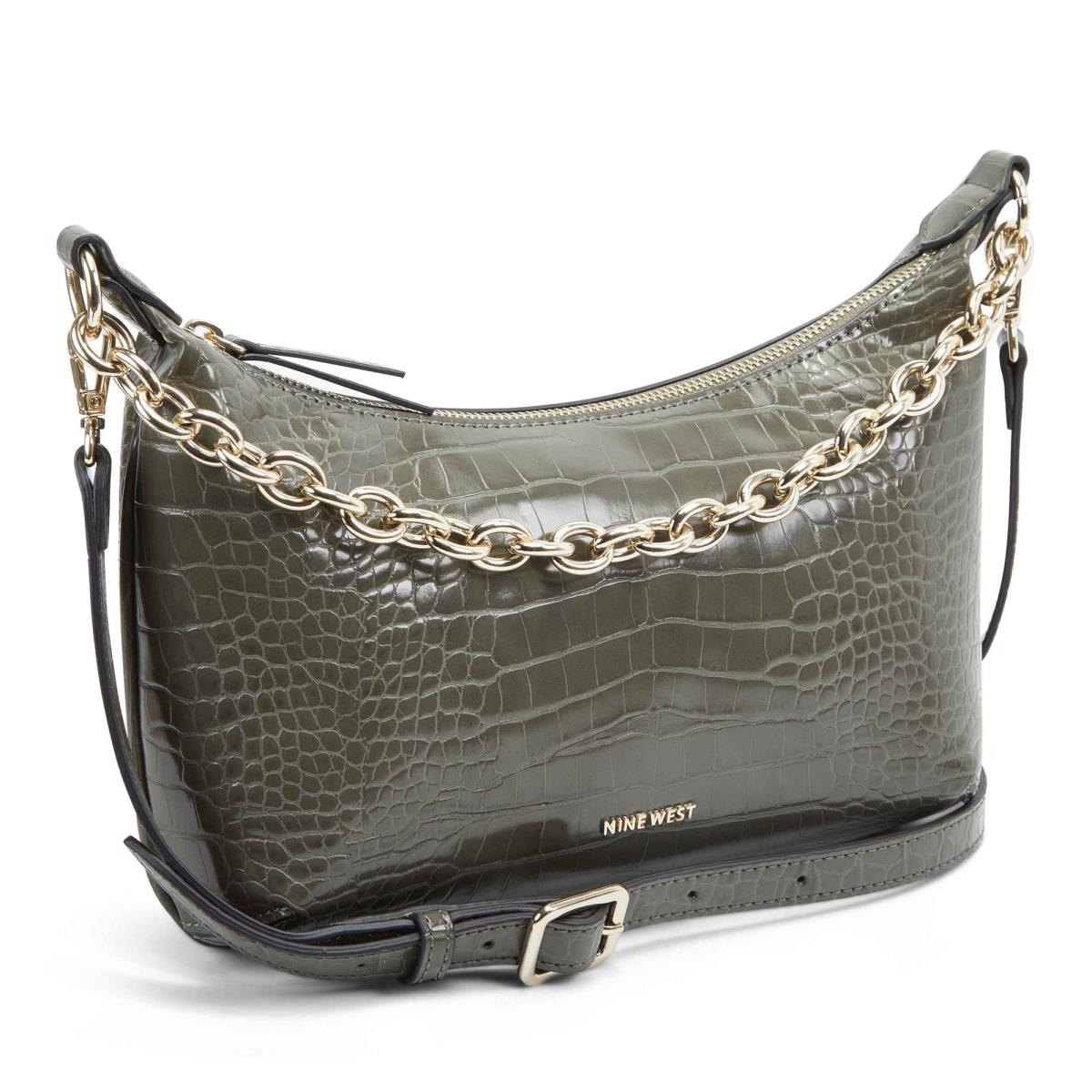 Nine West Ronnie Top Zip Shoulder Bag Omuz Çantası Kadın Yılan | 5107EBSXW