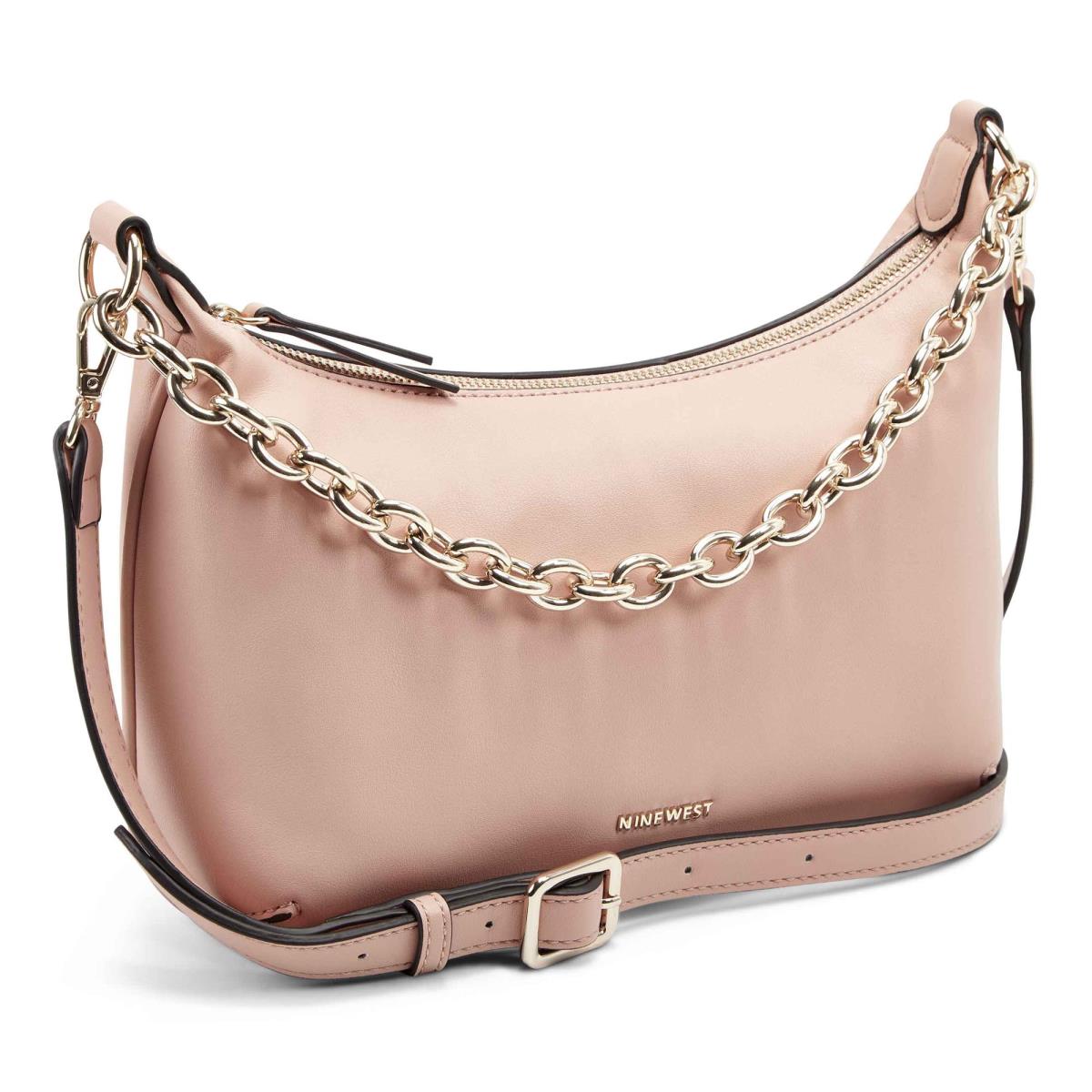 Nine West Ronnie Top Zip Shoulder Bag Omuz Çantası Kadın Pembe | 8710QNAIU