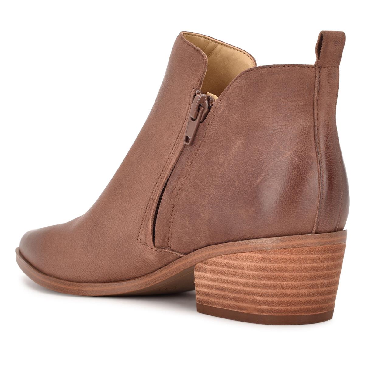 Nine West Single Pointy Burunlu Bot Kadın Kahverengi | 0189SFZMO