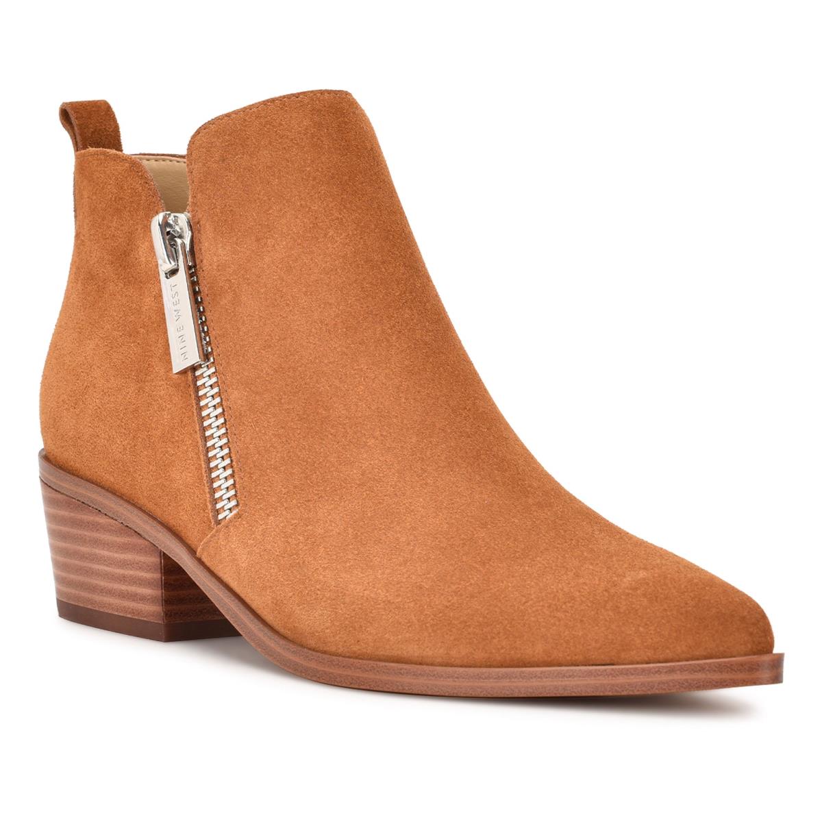 Nine West Single Pointy Burunlu Bot Kadın Kahverengi | 2634QWFHD