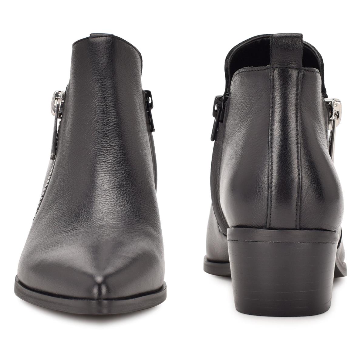 Nine West Single Pointy Burunlu Bot Kadın Siyah | 8465ODART