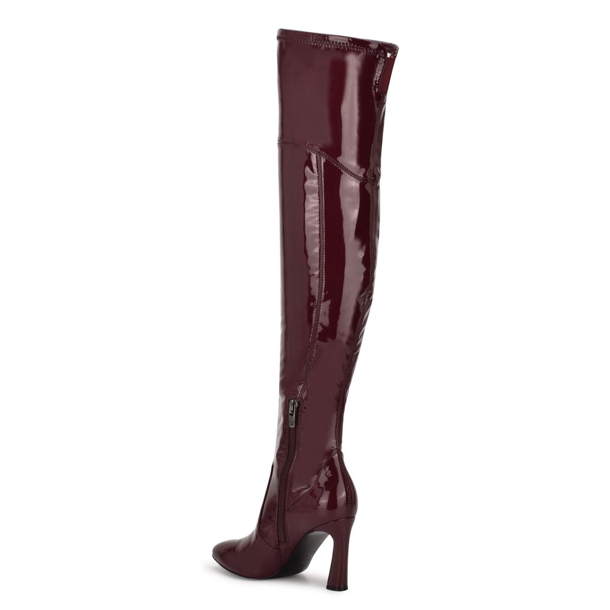 Nine West Sizzle Over The Knee Heel Bot Kadın Pembe | 6012JKUAR