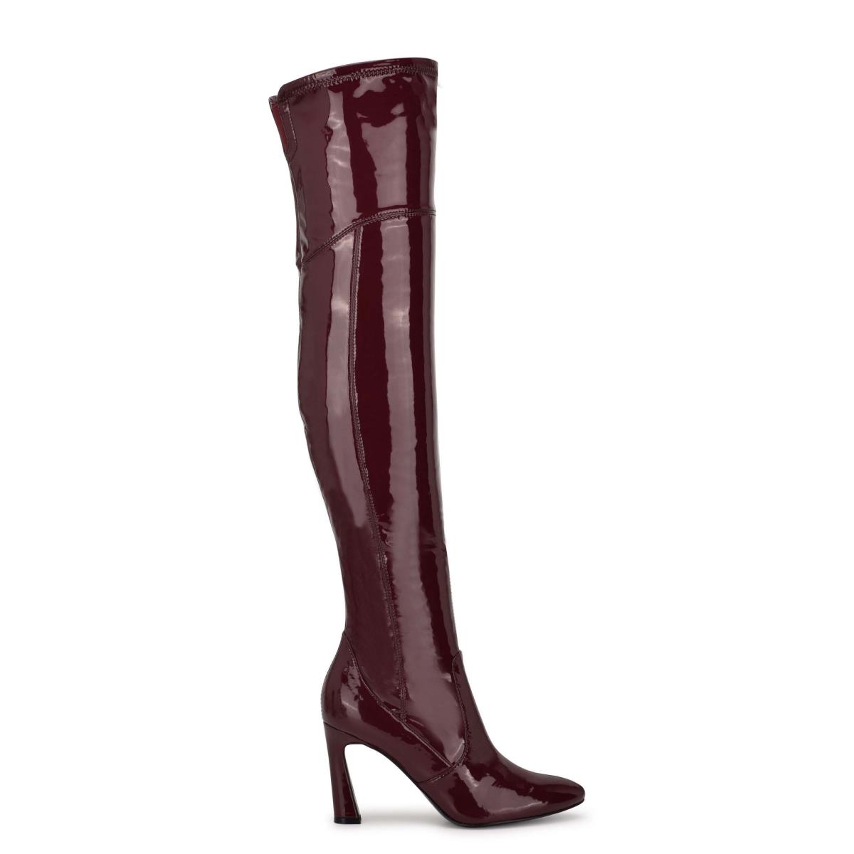 Nine West Sizzle Over The Knee Heel Bot Kadın Pembe | 6012JKUAR