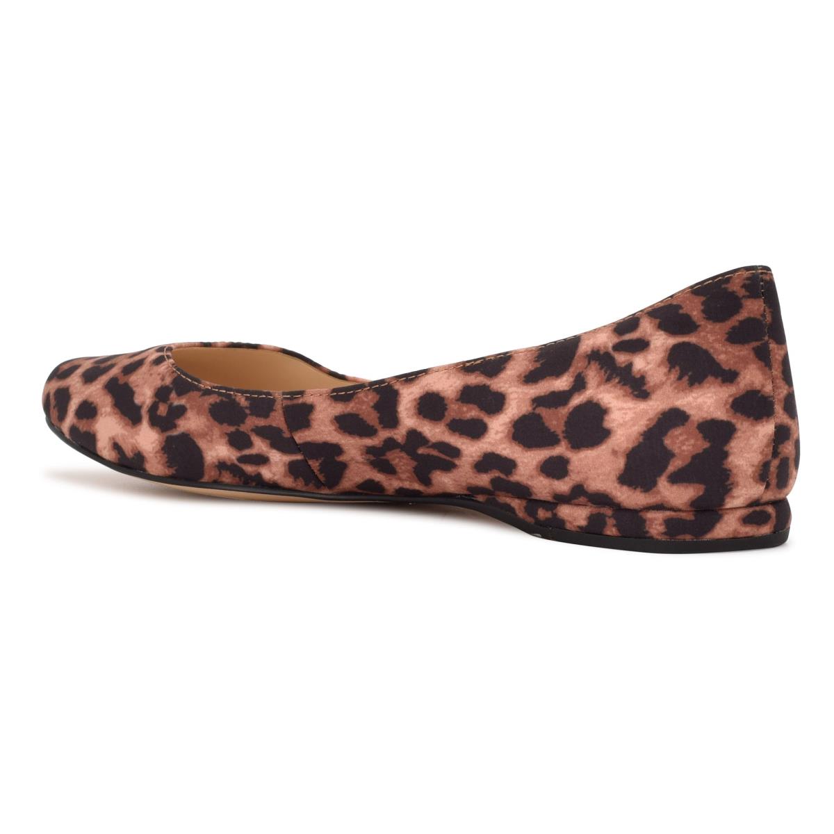 Nine West Speakup Almond Burunlu Bale Ayakkabısı Kadın Leopar | 9841MKWZO