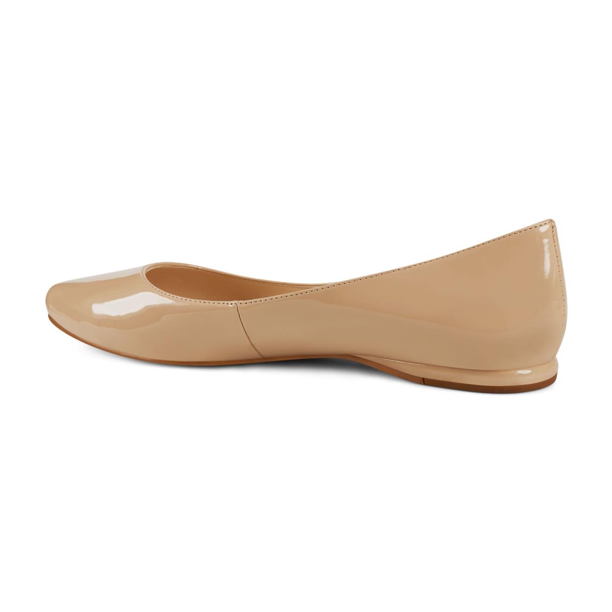 Nine West Speakup Almond Burunlu Flats Kadın Açık Bej Rengi | 0583JWQAO