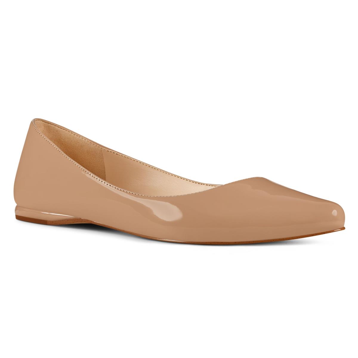 Nine West Speakup Almond Burunlu Flats Kadın Gri Kahverengi | 5082MTDER