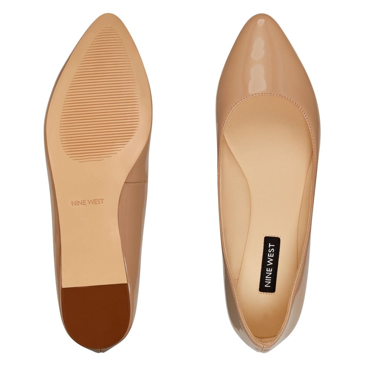 Nine West Speakup Almond Burunlu Flats Kadın Gri Kahverengi | 5082MTDER