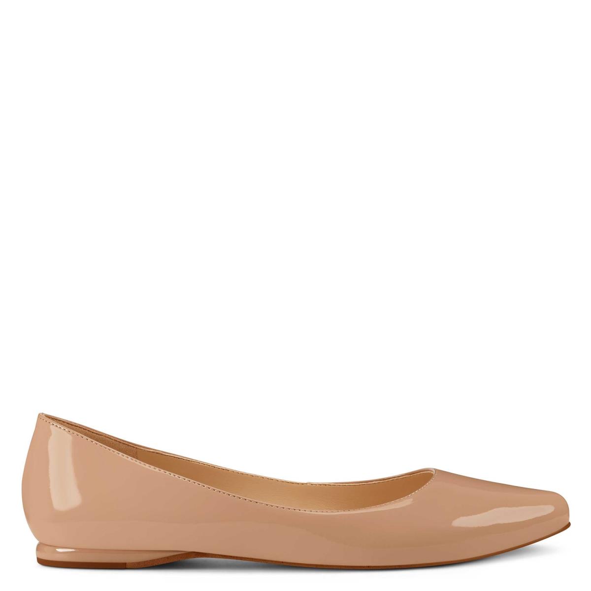 Nine West Speakup Almond Burunlu Flats Kadın Gri Kahverengi | 5082MTDER