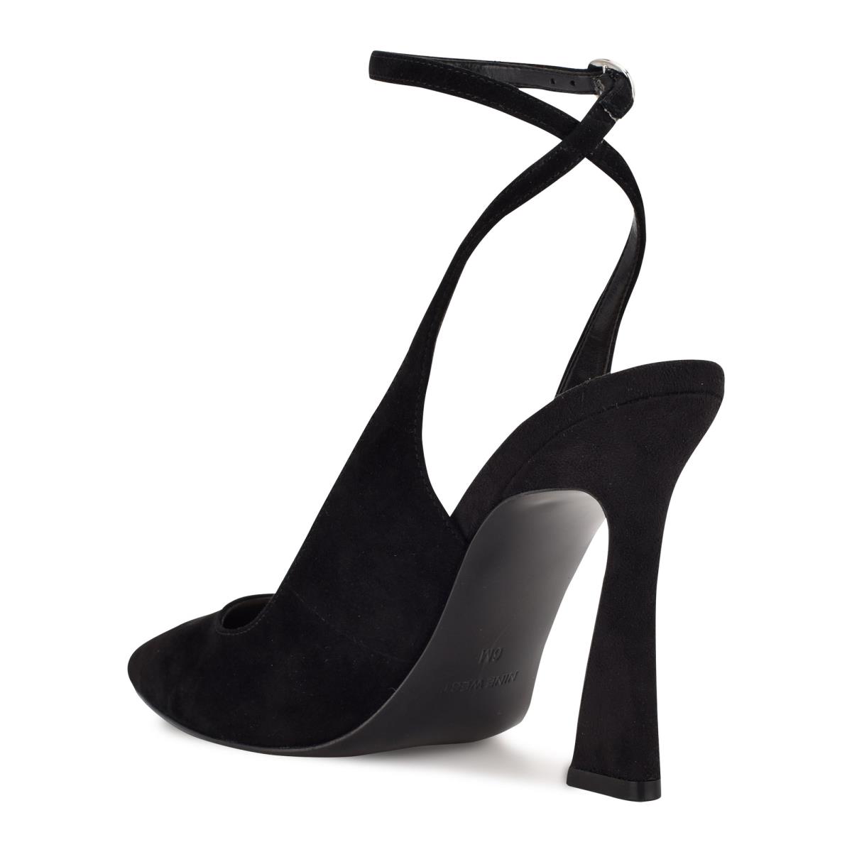 Nine West Tabita Ankle Askılı Elbise Stiletto Ayakkabı Kadın Siyah | 6012LOKSI