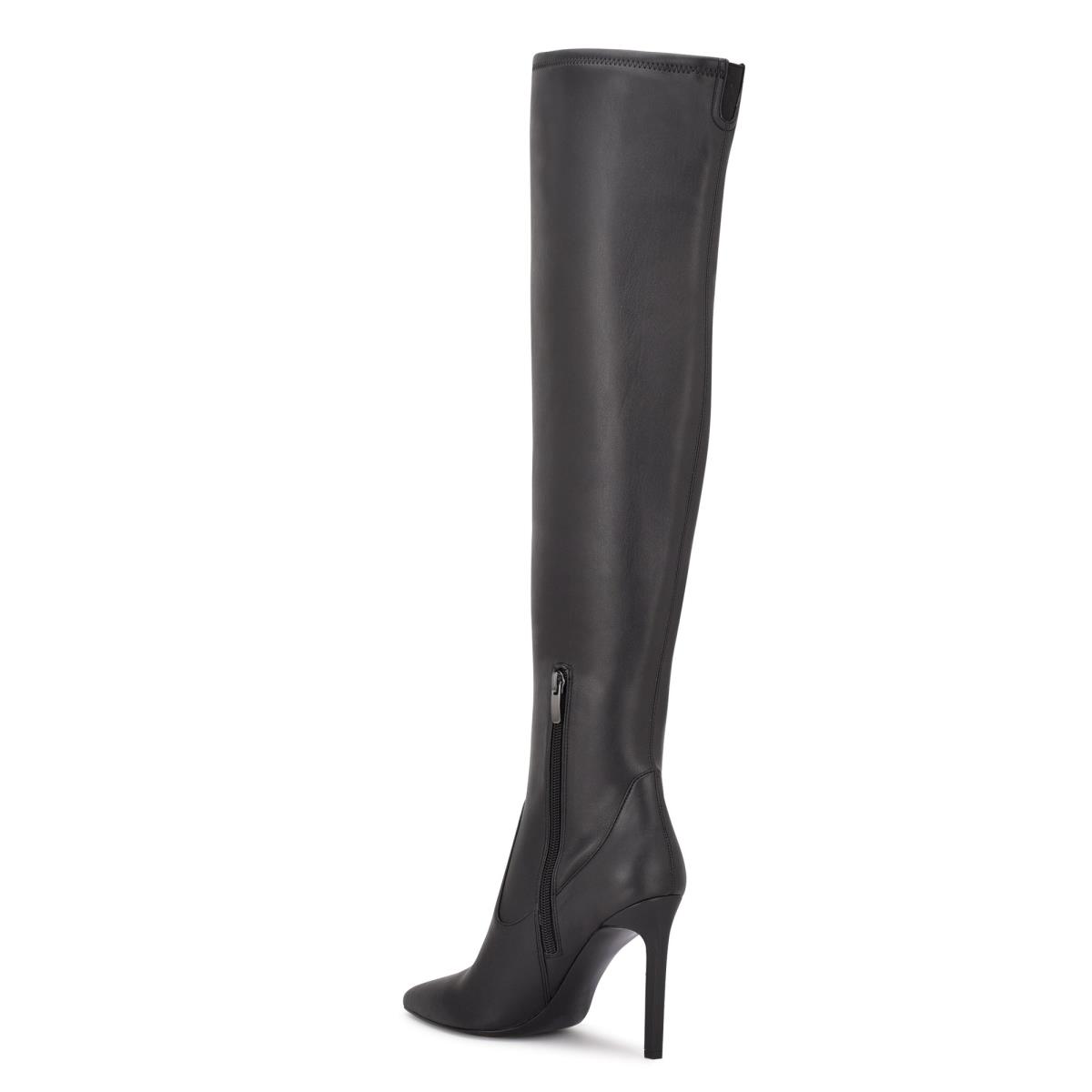 Nine West Tacy Over The Knee Bot Kadın Siyah | 4287NMWRT