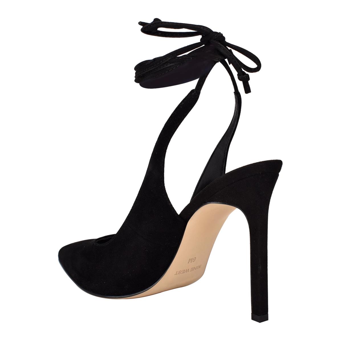 Nine West Talon Ankle Wrap Elbise Stiletto Ayakkabı Kadın Siyah | 4153FWURV